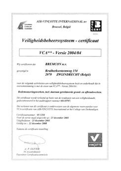 Veiligheidscertificaat VCA